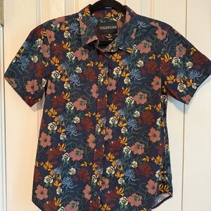 Wildfang Floral Short Sleeve Button Up Shirt